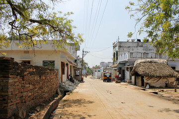 Rural village of India Andhra Pradesh Village Streets - Powered by Adobe