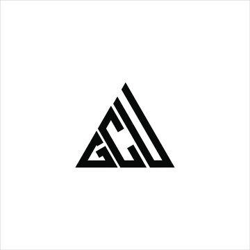 G C U letter logo abstract creative design. G C U unique design