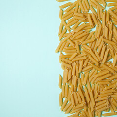 Penne pasta background. Pasta Penne texture background.
