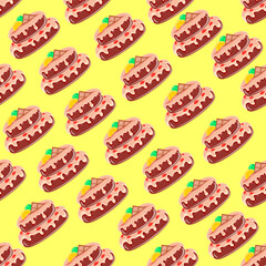 A cake that will give you all the flavors of sweet dessert, pattern