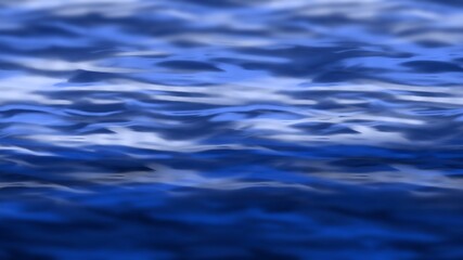 Naklejka na ściany i meble Blue sea ocean with bokeh abstract sea wave texture background.