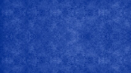 Blue background with texture and geometric patterns.