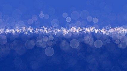Abstract blue light bokeh background.