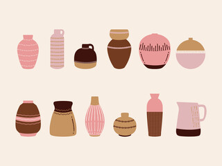 set of vintage vases