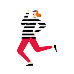 female french mime
