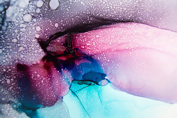 アルコールインク｜カラフルな抽象流動体アート