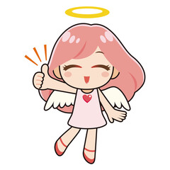 親指を立てる天使