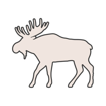 moose animal silhouette
