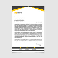 Obraz premium letterhead template design