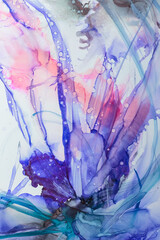 アルコールインク｜カラフルな抽象流動体アート