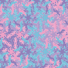 An abstract camo style seamless vector pattern