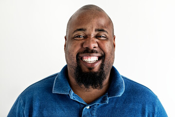 Obraz premium Portrait of black man isolated