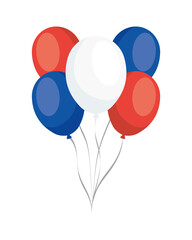 france flag balloons helium