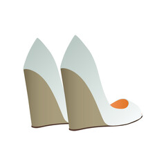 Women Shoes, Women Sandal isolated on white background