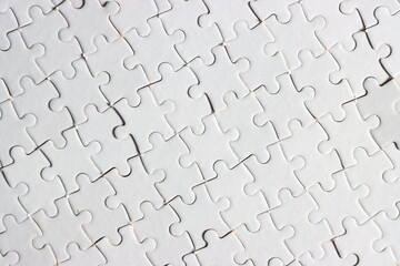 white plain jigsaw puzzle for your content or background