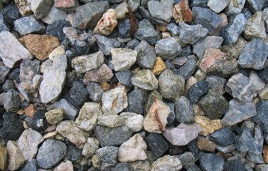 rough pebbles for mix in concrete for construction