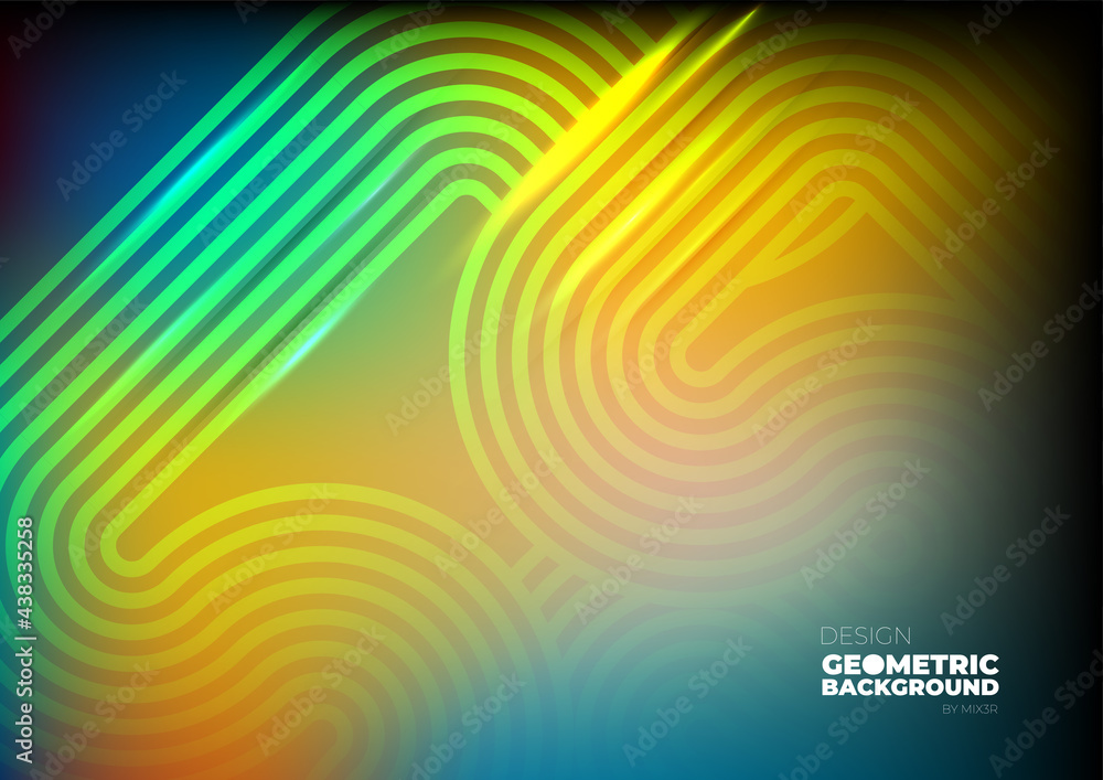 Aufkleber technology background color vector for web and design