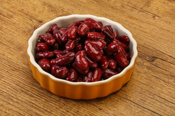 Canned red Kidney in the bowl