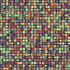 Fototapeta premium Abstract Geometric Pattern generative computational art illustration