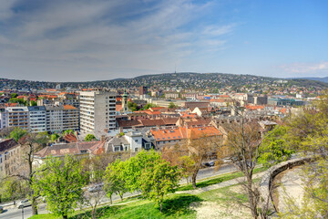 Fototapeta na wymiar Budapest Castle District, HDR Image