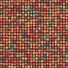 Abstract Geometric Pattern generative computational art illustration