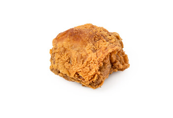 Fresh fried chicken on white background