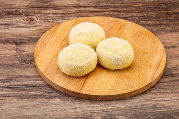 Raw potato zrazy for cooking
