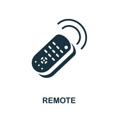 Remote icon. Monochrome simple element from presentation collection. Creative Remote icon for web design, templates, infographics and more