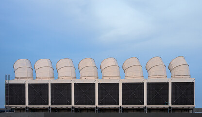 Industrial cooling towers or air cooled chillers