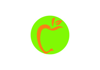 Apple vector logo illustration design icon template