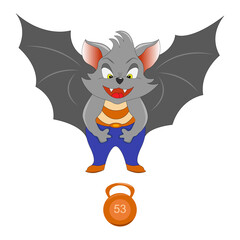 Bat with kettlebell