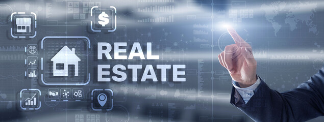 Fototapeta premium Real estate concept. Buying real estate for business or life
