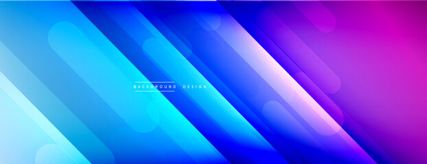 Dynamic lines abstract background. 3D shadow effects and fluid gradients. Modern overlapping forms