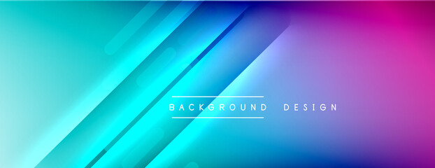 Obraz premium Dynamic lines abstract background. 3D shadow effects and fluid gradients. Modern overlapping forms