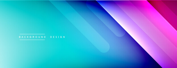 Dynamic lines abstract background. 3D shadow effects and fluid gradients. Modern overlapping forms