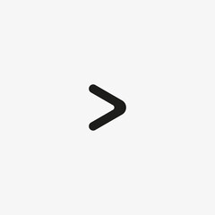 Right arrow icon. Next page, forward multimedia button symbol for website and mobile app UI design.