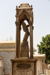 Obraz premium Detail from graveyard in old city (medina) of Cairo