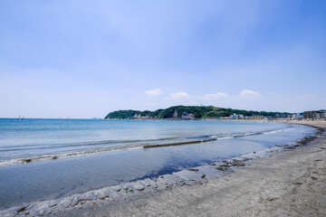 神奈川県逗子海岸の海