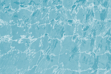 Abstract tile pattern in a swimming pool