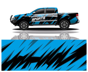 Car wrap decal designs. Abstract racing and sport background for racing livery or daily use car vinyl sticker. Vector eps 10.
