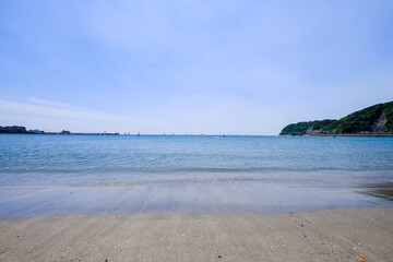 神奈川県逗子海岸の海