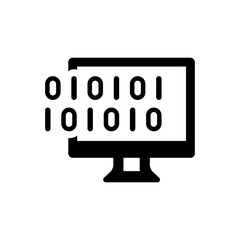 Binary encryption icon. Vector EPS file.