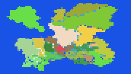 カスタマイズ用 RPG風ドット絵のマップ