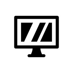 Screen icon. Vector EPS file.