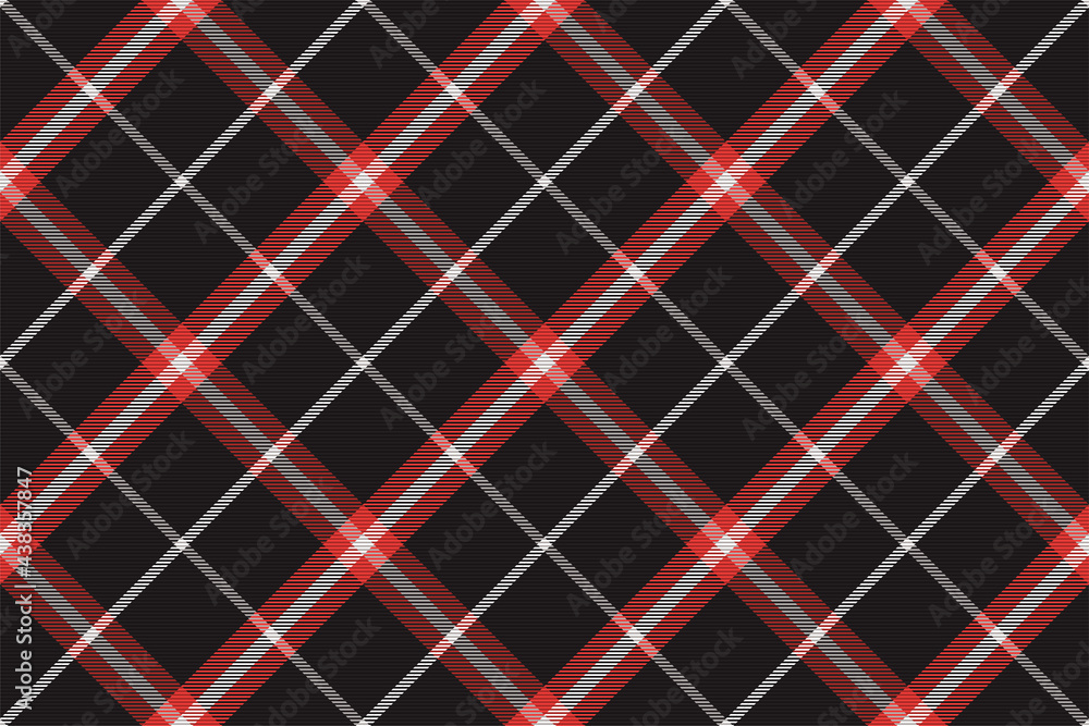 Aufkleber plaid pattern seamless. check fabric texture. stripe square background. vector textile design.