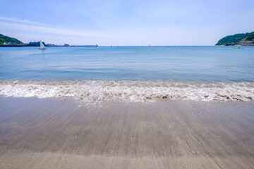 神奈川県逗子海岸の海