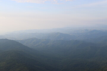 Fototapeta premium fog over the mountains