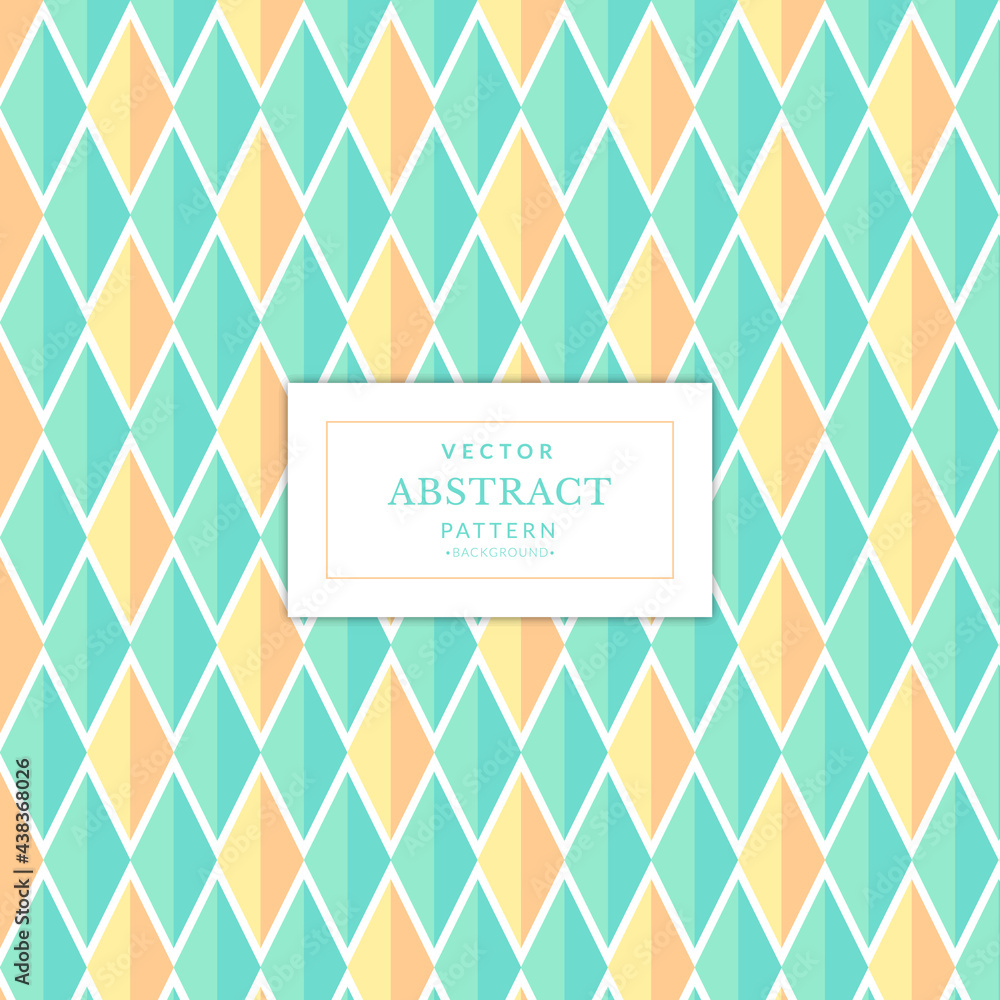 Poster abstract geometric diamond shapes seamless pattern. abstract diamond square seamless pattern with co