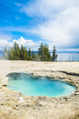 Geothermal pool in Yellowstone National Park