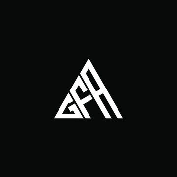 G F A letter logo abstract creative design. G F A unique design